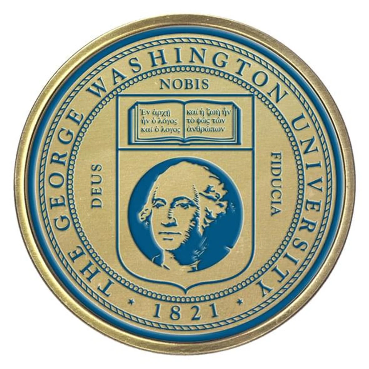 The official George Washington University seal.